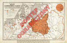 Mapa rozmieszczenia Polaków : w Polsce i sąsiednich krajach europejskich