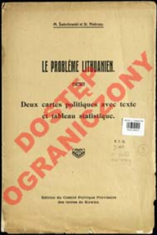 Le problème Lithuanien : deux cartes politiques avec text et tableau statistique