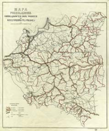 Mapa przeglądowa śródlądowych dróg wodnych w Rzeczypospolitej Polskiej = Carte de voies d'eau méditerranéennes de la République Polonaise