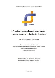 4-N-podstawione pochodne 5-azacytozyny- synteza, struktura i właściwości chemiczne