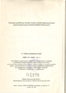 Analiza systemowa i jej zastosowania * Materiały z konferencji "Dni Międzynarodowego Instytutu Stosowanej Analizy Systemowej" Warszawa, Pałac Staszica, 20-21 kwietnia 1993 * Otwarcie obrad