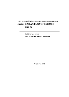 Badania operacyjne i systemowe: środowisko naturalne, przestrzeń, optymalizacja * Środowisko i jego ochrona * Catchment modelling under deep uncertainty on the peri-urban areas