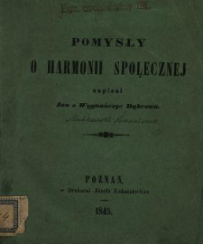 Pomysły o harmonii społecznej