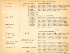 Kartoteka oceny histopatologicznej chorób układu nerwowego (1964) - opis nr 4/64