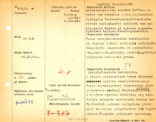 Kartoteka oceny histopatologicznej chorób układu nerwowego (1964) - opis nr 150/64
