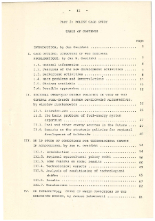 Contracted study agreement Reg/Pol/1 "Concepts and tools for strategic regional socio-economic change policy : Study report, consisting of 3 parts. Part 2. Polish case study report : Table of contents