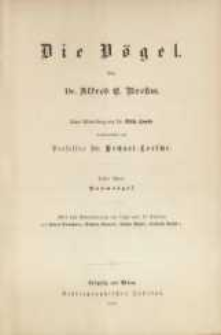 Brehms Tierleben : allgemeine Kunde des Tierreichs. Bd. 4, Vögel. Bd. 1, Baumvögel