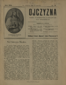 Ojczyzna : pismo tygodniowe z obrazkami dla wszystkich 1903 N.26