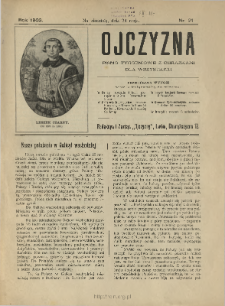 Ojczyzna : pismo tygodniowe z obrazkami dla wszystkich 1903 N.21