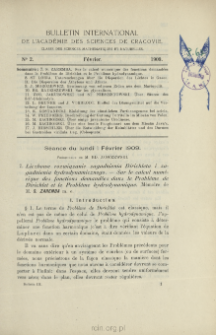 Bulletin International de L'Académie des Sciences de Cracovie. Classe des Sciences Mathématiques et Naturelles. Anzeiger der Akademie der Wissenschaften in Krakau. Mathematisch-Naturwissenschaftliche Klasse. Reihe B, Biologische Wissenschaften. Série B, Sciences Naturelles, No 2