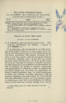 Bulletin International de L'Académie des Sciences de Cracovie. Classe des Sciences Mathématiques et Naturelles. Anzeiger der Akademie der Wissenschaften in Krakau. Mathematisch-Naturwissenschaftliche Klasse. Reihe B, Biologische Wissenschaften. Série B, Sciences Naturelles, No 3