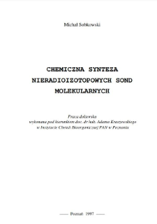 Chemiczna synteza nieradioizotopowych sond molekularnych