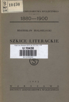 Szkice literackie