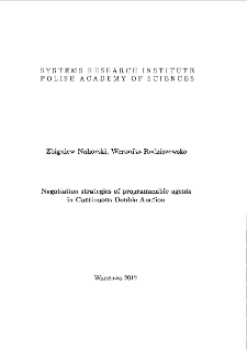 Negotiation strategies of programmable agents in continuous double auctions * Introduction * Architecture of the multi-agent system * Conclusions