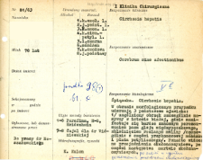 Kartoteka oceny histopatologicznej chorób układu nerwowego (1963) - opis nr 81/63