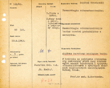 File of histopathological evaluation of nervous system diseases (1963) - nr 103/63