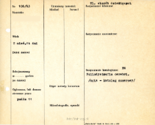 Kartoteka oceny histopatologicznej chorób układu nerwowego (1963) - opis nr 106/63