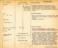 Kartoteka oceny histopatologicznej chorób układu nerwowego (1963) - opis nr 130/63