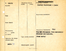 Kartoteka oceny histopatologicznej chorób układu nerwowego (1963) - opis nr 146/63