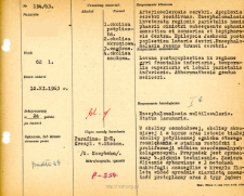 Kartoteka oceny histopatologicznej chorób układu nerwowego (1963) - opis nr 194/63