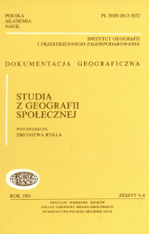 Studia z geografii społecznej = Studies in social geography