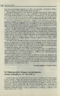 XI Międzynarodowy Kongres Arachnologiczny (Turku, Finlandia, 6-12 VIII 1989 r.)