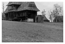 Cottage with a high foundation