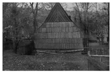 Gable roof in a polish highlanders cottage (Podhale region)