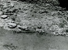 Fragment of the stone foundations of the church (collegiate church)