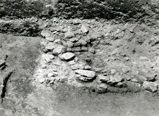 Fragment of the stone foundations of the church (collegiate church)