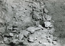 Fragment of the stone foundations of the church (collegiate church)