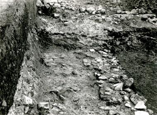 Fragment of the stone foundations of the church (collegiate church)