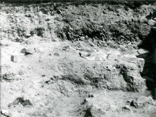 Trench inside the collegiate church, upper layers