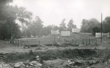 View on the excavations area