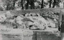 Test pit next to the stones cluster in north-eastern part of the St Paul collegiate church