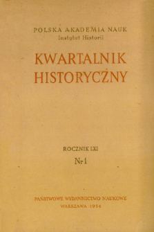 Z dziejów walki klasowej w rzemiośle i w górnictwie polskim