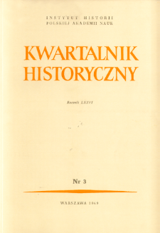 Początkowy okres manifestacji w Warszawie przed powstaniem styczniowym : (od 1859 r. do 24 lutego 1861 r.)