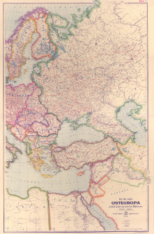 Eduard Gaeblers Karte von Osteuropa und der Länder am östlichen Mittelmeer : Maßstab 1:5 000 000