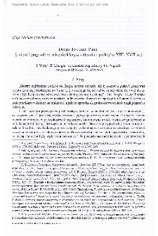 Droga do domu Pana. Śmierć i pogrzeb w zakonie klarysek (teoria i praktyka XIII–XVII w.)