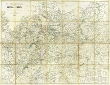 Post- und Eisenbahn-Reisenkarte von Central-Europa nach F. Handtke's Post- und Reise-Karte