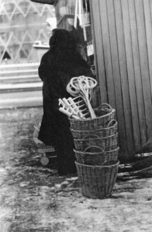 wicker products on the market square in Racibórz