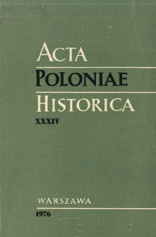 Acta Poloniae Historica. T. 34 (1976), Title pages, Contents