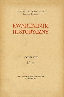 Kwartalnik Historyczny R. 64 nr 3 (1957), Korespondencja