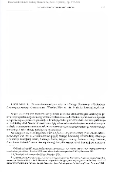 Wczesnośredniowieczne miecze z Europy Środkowej i Wschodniej. Dylematy archeologa i bronioznawcy, Lech Marek, Wrocław 2004 : [recenzja]