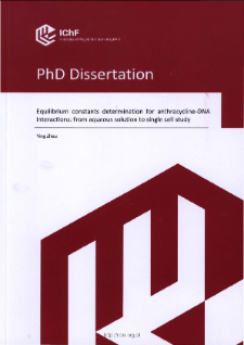 Equilibrium contants determination for anthracycline-DNA interactions: from aqueous solution to single cell study