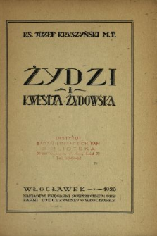 Żydzi i kwestja żydowska