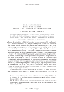 Geografia psychoanalizy. Rec.: L. Magnone, Emisariusze Freuda. Transfer kulturowy psychoanalizy do polskich sfer inteligenckich przed drugą wojną światową