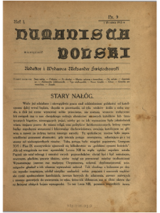 Humanista Polski 1913 N.9