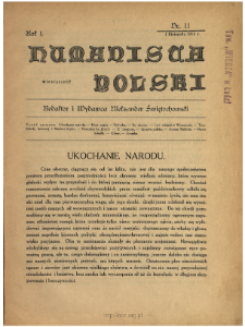 Humanista Polski 1913 N.11