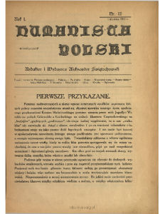 Humanista Polski 1913 N.12